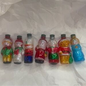 Avon Holiday Ornaments Set - Red, Green, Blue, Gold